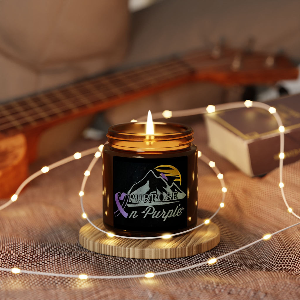 Scented Soy Candle (Multi-Size, Amber Jar)