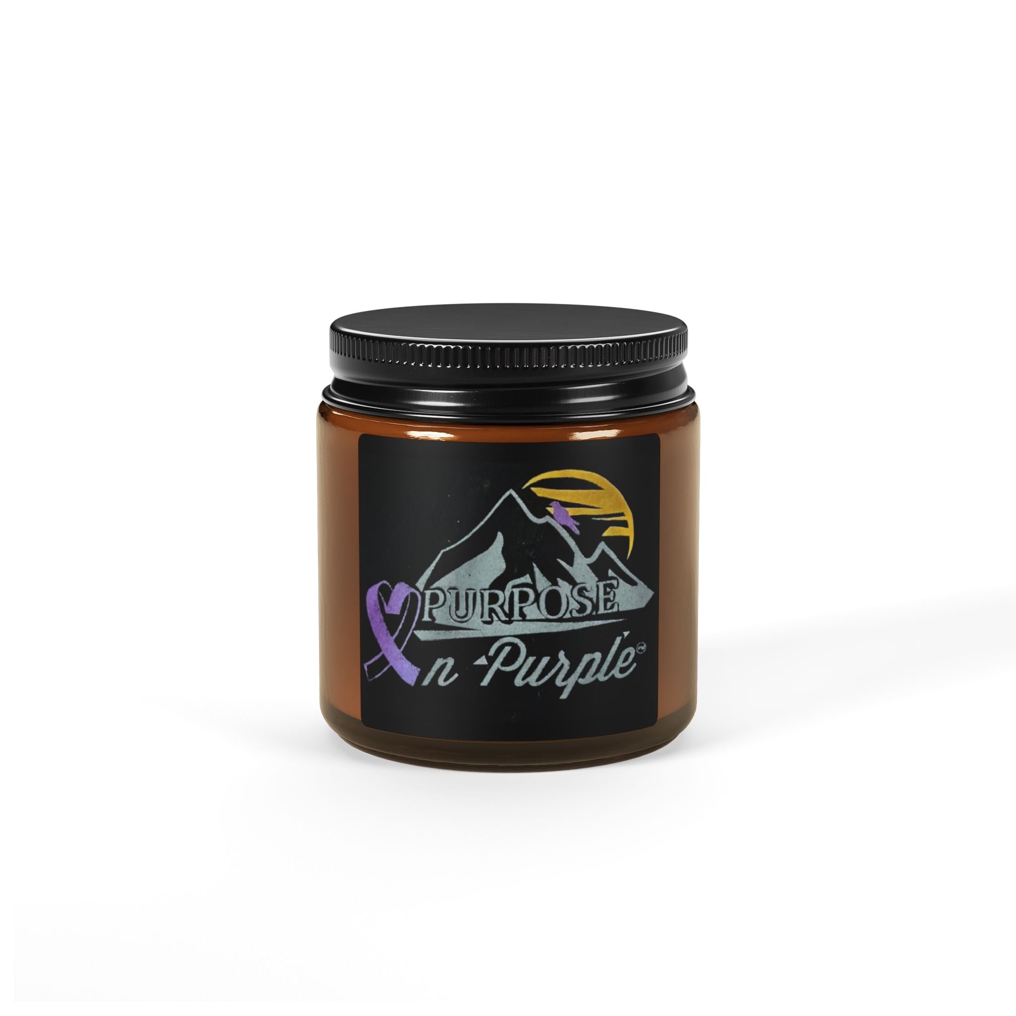 Scented Soy Candle (Multi-Size, Amber Jar)